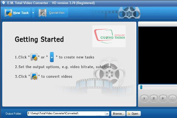 Phần mềm đổi đuôi video Total Video Converter