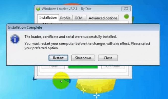 Bạn click vào Restart để khởi động lại máy