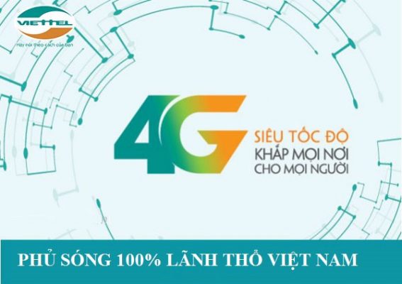 Mạng 4G phủ sóng toàn bộ lãnh thổ Việt Nam