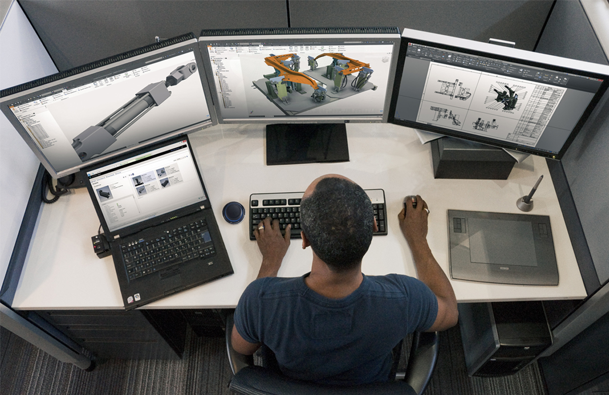 AutoCAD 2018 có khả năng hỗ trợ đa màn hình giúp mang đến sự tiện lợi cho người dùng