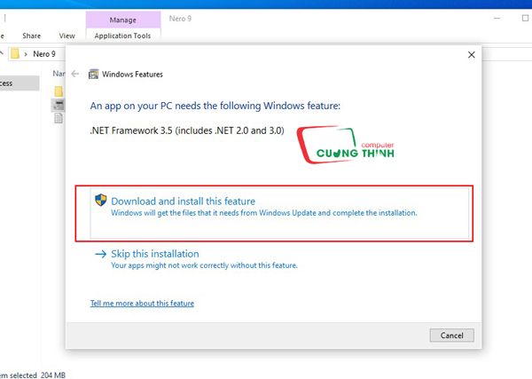 cập nhật Net Framework 