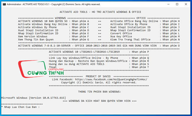 nhấn phím L để convert