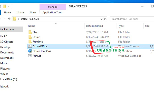Chạy file ActiveOffice Chạy file ActiveOffice