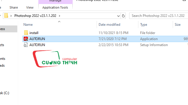 Chạy file Autorun 
