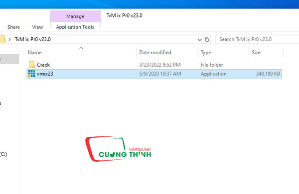 Chạy file cài đặt vmix23