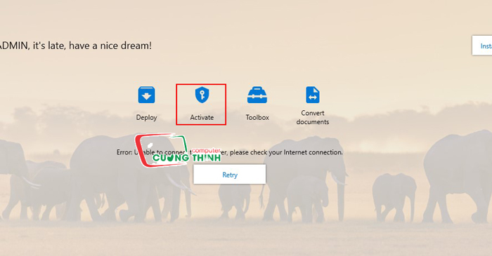 Chọn Activate để crack Chọn Activate để crack