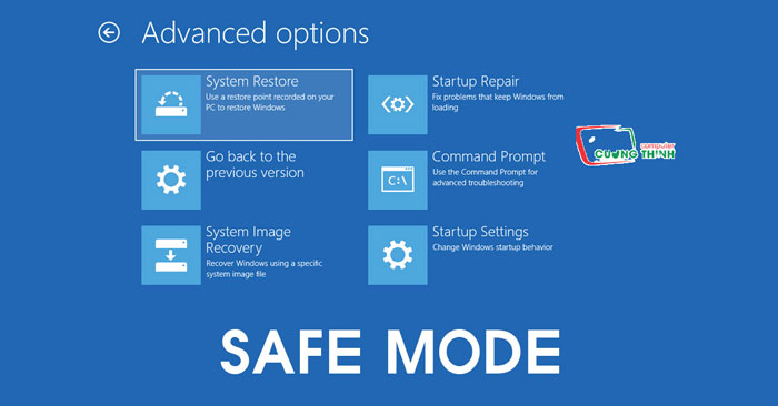Quét hệ thống ở chế độ Safe Mode