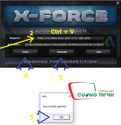 Chọn Generate rồi tiếp theo chọn Patch